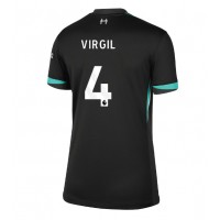 Liverpool Virgil van Dijk #4 Vonkajší Ženy futbalový dres 2024-25 Krátky Rukáv